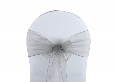 Location nœud organza gris:0.50 € ttc